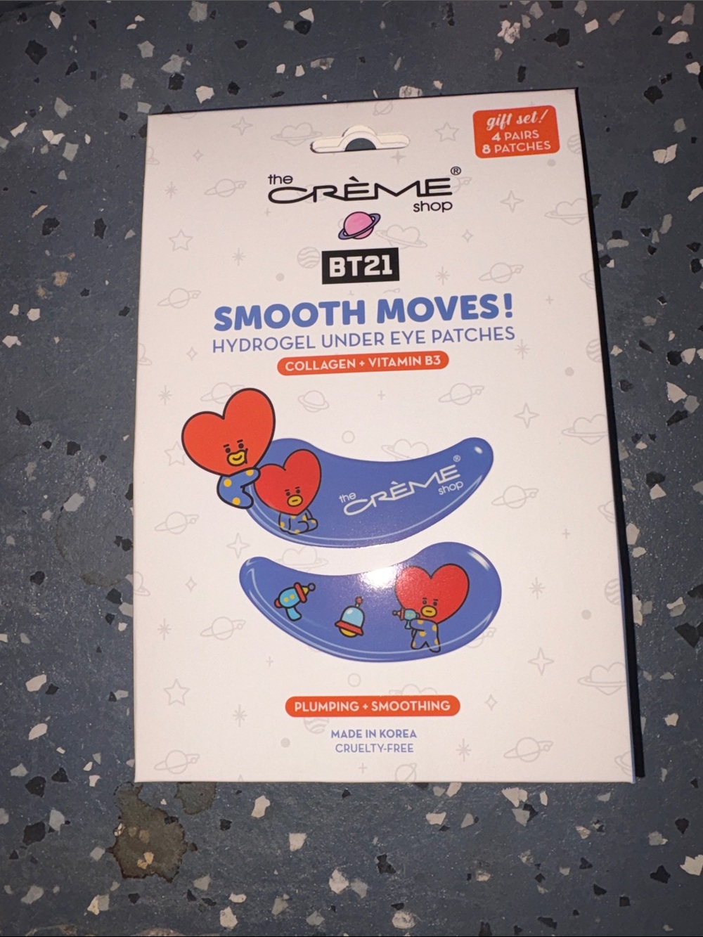 The Crème Shop BT21 Smooth Moves! Hydrogel Under Eye Patches - Blue